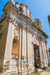 The old church of Bussana Vecchia destroyed by the earthquake