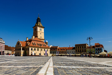 The city of Brasov in Romania	