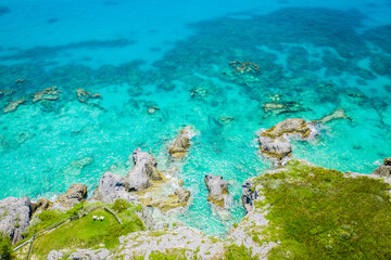 Fototapeta na wymiar Drone Photography of Bermuda Landscapes and Ocean