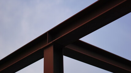 steel H beam construction structure