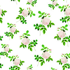 Spring flowers print. Seamless floral pattern. Plant design for fabric, cloth design, covers, manufacturing, wallpapers, print, gift wrap and scrapbooking Free Download Vector