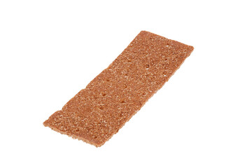 thin rye rye loaf isolated on white background