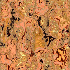 Marble swirl rock seamless natural texture. Earthy tone rough grain semi precious stone effect pattern background tile.
