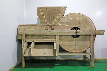 Close up photos of Chinese traditional wooden blower