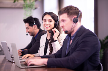 Male and female call centers