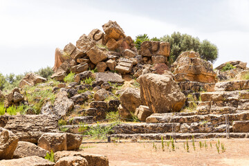 Natural Sceneries of The Temple of Olympian Zeus (Tempio di Giove Olimpico) In Valley of Temples,...