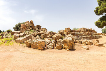 Natural Sceneries of The Temple of Olympian Zeus (Tempio di Giove Olimpico) In Valley of Temples,...