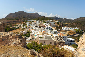 Fototapeta na wymiar View of Chora, Kythira, Greece.