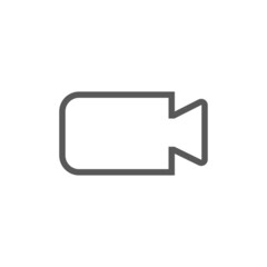 Vector graphic illustration of a simple camera video icon. Great for photography designs, photography contest posters, symbols, signs, etc