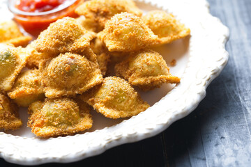 italian fried ravioli pasta