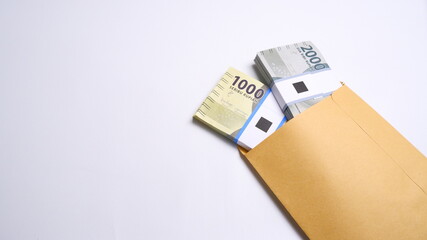 Indonesian Rupiah the official currency of Indonesia. Business and finance concept, Uang 1000...