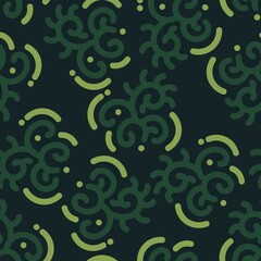 green abstract seamless pattern creative vintage design background vector illustration