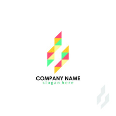 abstract logo company simple modern