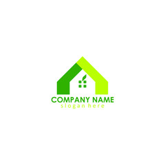 home nature logo green house