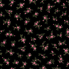 Obraz na płótnie Canvas Seamless pattern with a beautiful bouquet of roses,