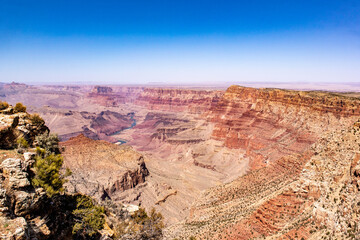 Fototapeta na wymiar Grand Canyon South Rim - Arizona - April 2021