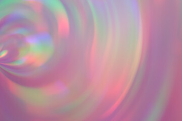 Obraz premium Abstract blurred pink iridescent rainbow background.