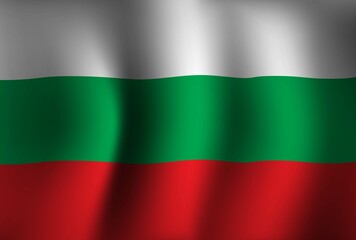 Bulgaria Flag Background Waving 3D. National Independence Day Banner Wallpaper