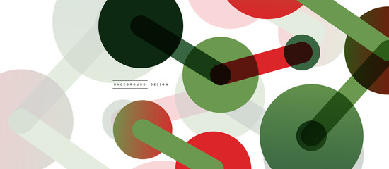 Abstract background. Round dots connected by lines. Trendy techno business template for wallpaper, banner, background or landing