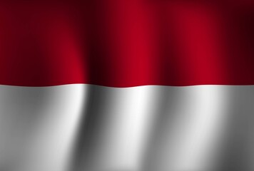 Monaco Flag Background Waving 3D. National Independence Day Banner Wallpaper