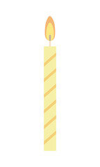 yellow birthday candle