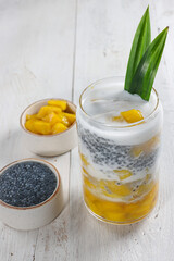 Es Laksamana Mengamuk is a typical ice drink from Riau, Indonesia. Usually served during Ramadan.