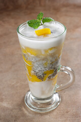 Es Laksamana Mengamuk is a typical ice drink from Riau, Indonesia. Usually served during Ramadan.