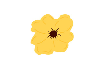 Fototapeta premium yellow flower illustration
