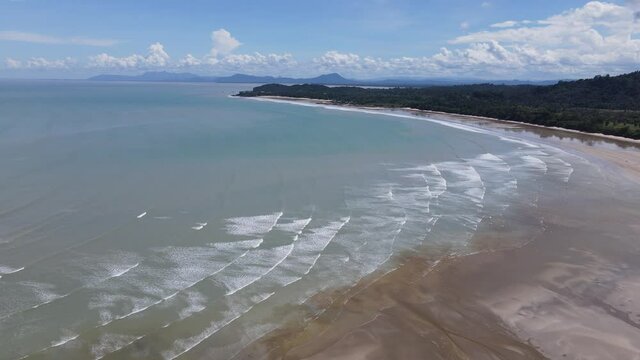 The Pugu, Gondol, Siar and Pandan Beaches of Lundu area at the most southern part of Sarawak and Borneo Island
