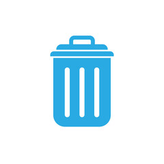Trash bin icon design template vector isolated illustration