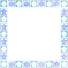 梅のフレーム イラスト素材