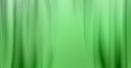 Green cloth background abstract with soft waves