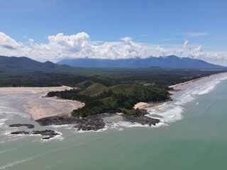 The Pugu, Gondol, Siar and Pandan Beaches of Lundu area at the most southern part of Sarawak and...