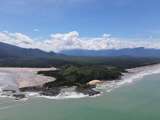 The Pugu, Gondol, Siar and Pandan Beaches of Lundu area at the most southern part of Sarawak and Borneo Island