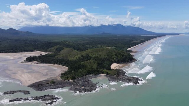 The Pugu, Gondol, Siar and Pandan Beaches of Lundu area at the most southern part of Sarawak and Borneo Island