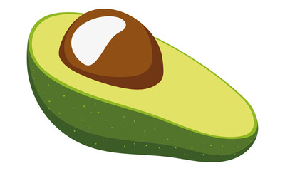 half avocado icon