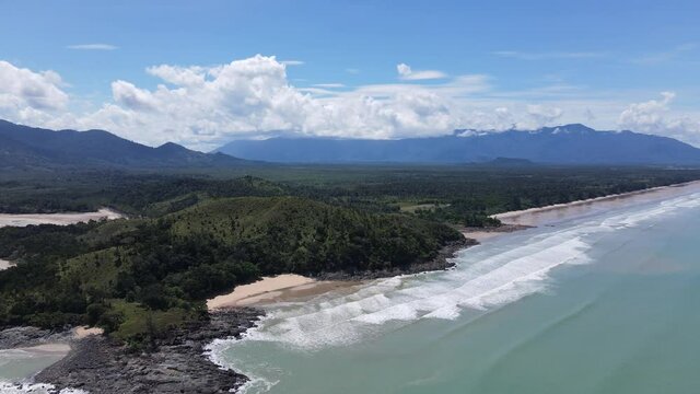 The Pugu, Gondol, Siar and Pandan Beaches of Lundu area at the most southern part of Sarawak and Borneo Island