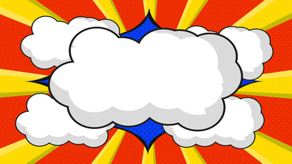 pop art cartoon background