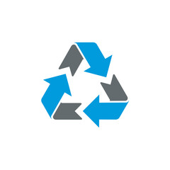 recycle logo icon design template vector
