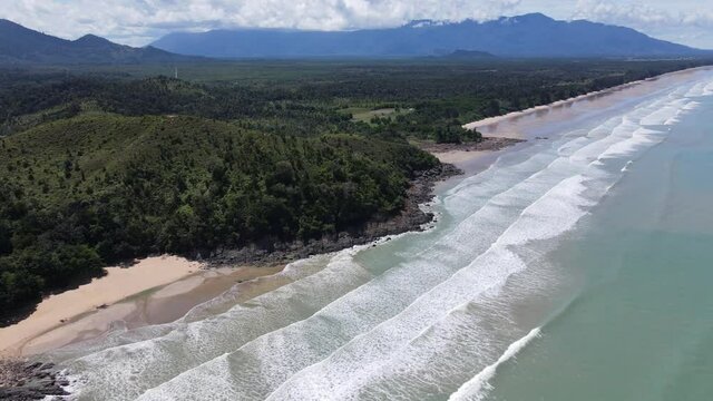 The Pugu, Gondol, Siar and Pandan Beaches of Lundu area at the most southern part of Sarawak and Borneo Island