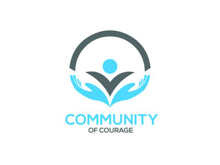 Help logo design with vector icon