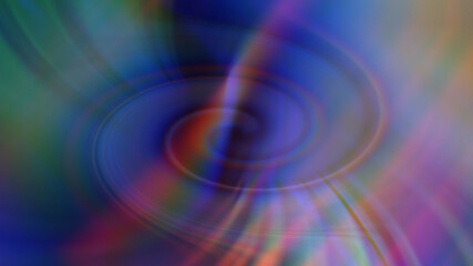 Abstract dark background with glowing multicolored neon lines