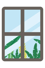 window with landscape view