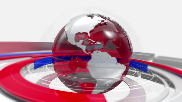 Broadcast intro new intro 4k footage, News intro background footage, Globe news intro footage
