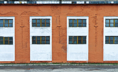 old industrial building facade