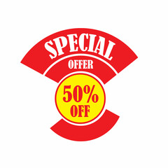 Stylish Special Offer Flat Vector Design