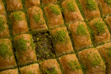 baklava with pistachio chips