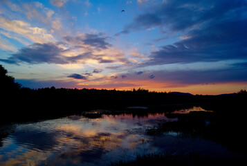 twilight at Adirondack national park