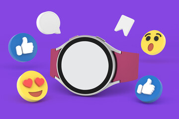 Smart Watch Social Media 