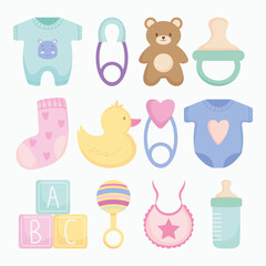 baby icons set